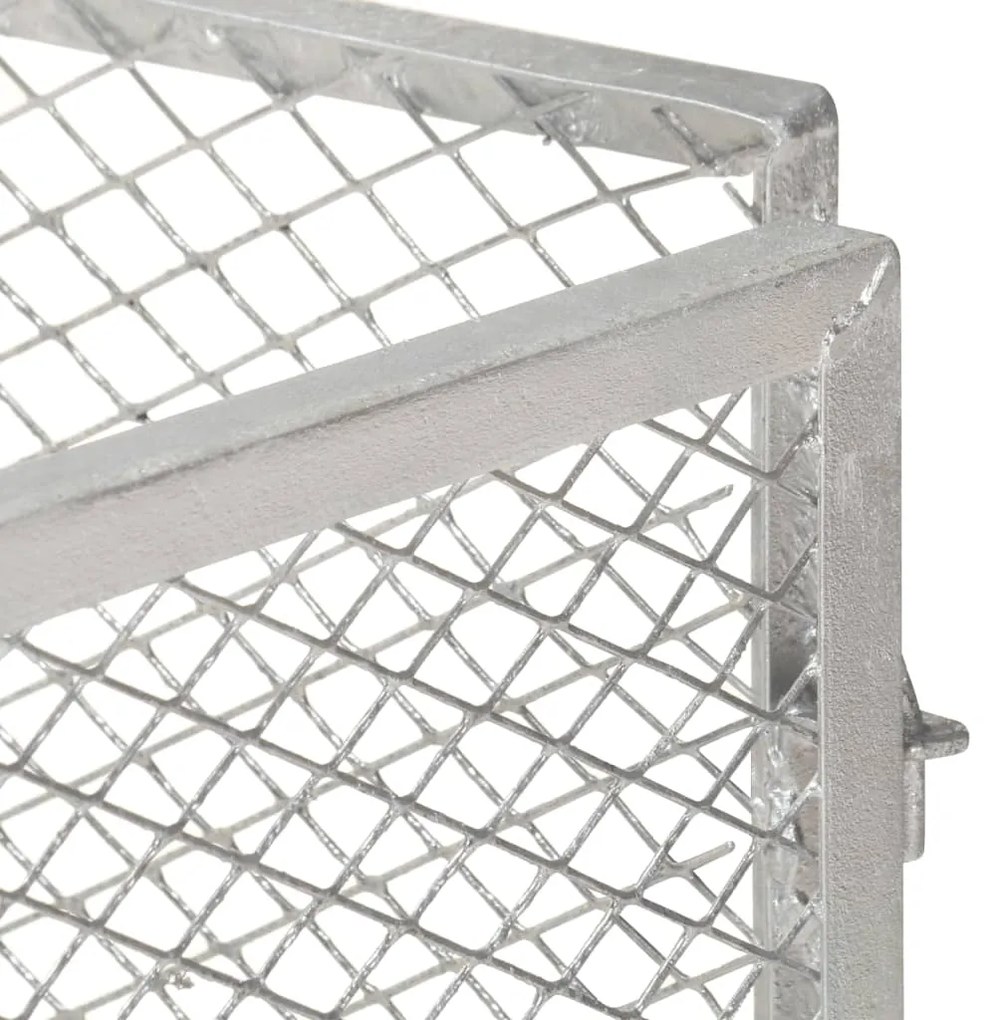 vidaXL Κομποστοποιητής Κήπου 85 x 85 x 70 εκ. Γαλβανισμένος Σίδηρος