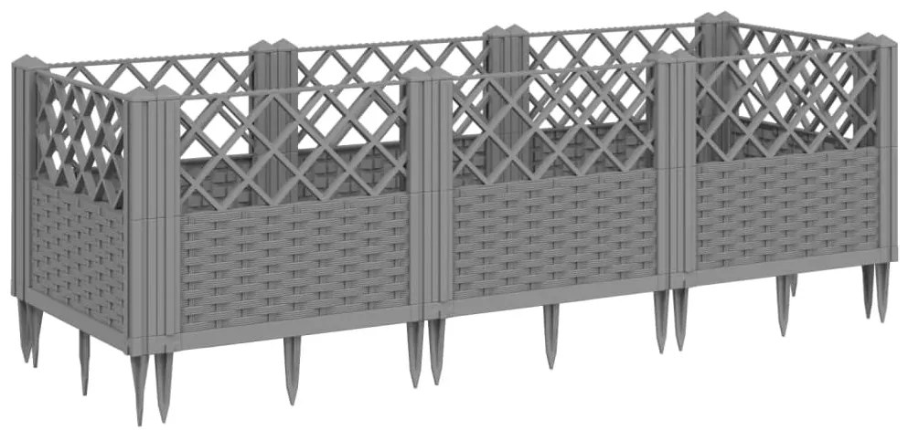 ΖΑΡΝΤΙΝΙΕΡΑ ΜΕ ΠΑΣΣΑΛΟΥΣ ΓΚΡΙ 123,5X43,5X43,5ΕΚ. ΠΟΛΥΠΡΟΠΥΛΕΝΙΟ 368018