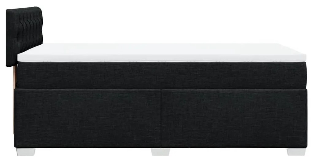 ΚΡΕΒΑΤΙ BOXSPRING ΜΕ ΣΤΡΩΜΑ ΜΑΥΡΟ 100 X 200 ΕΚ. ΥΦΑΣΜΑΤΙΝΟ 3285808