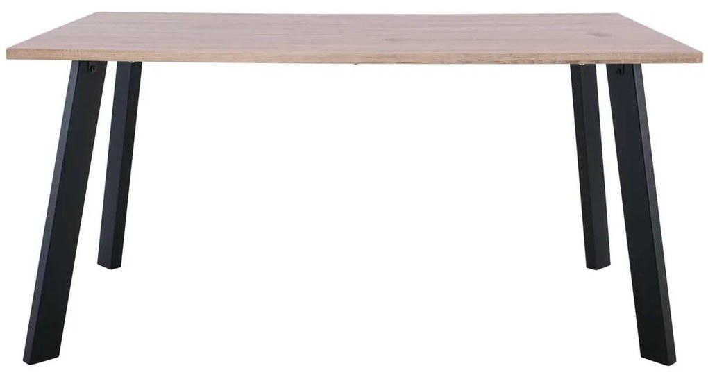 Τραπέζι BAXTER Steel Μαύρο/Sonoma 160x90x75cm