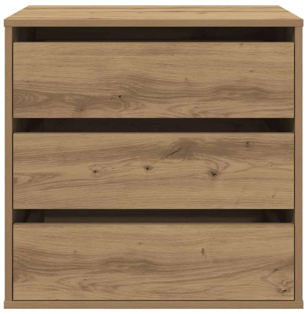 vidaXL Συρταριέρα Γωνιακή Αρτισιανή Δρυς 60x41x58 εκ. Επεξεργ. Ξύλο