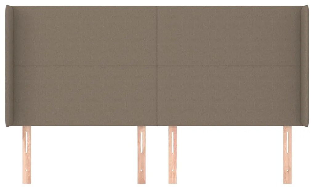 vidaXL Κεφαλάρι με Πτερύγια Taupe 183x16x118/128 εκ. Υφασμάτινο