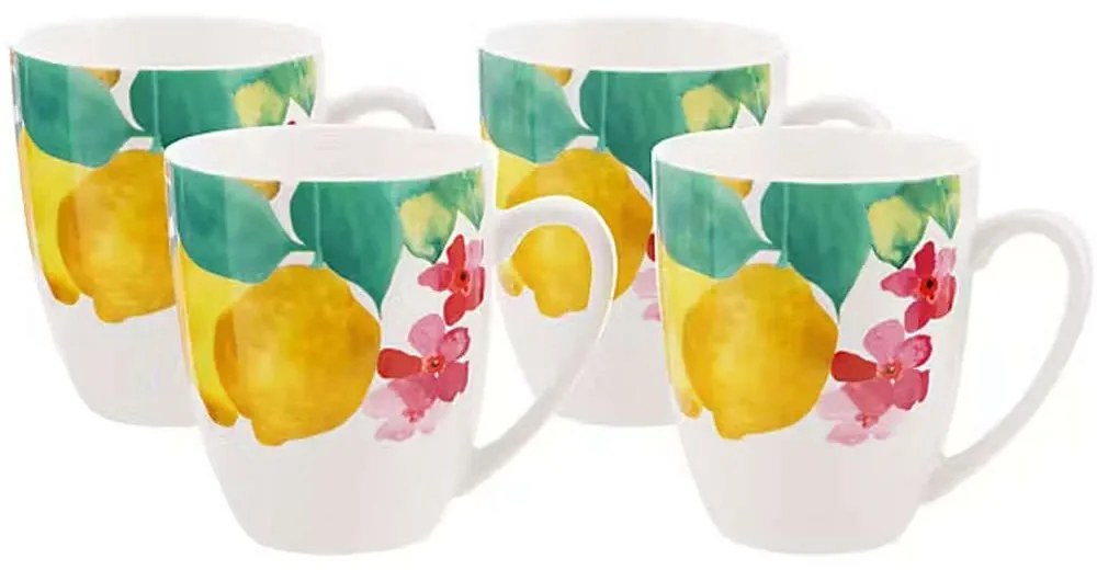 Κούπες Coupe Capri (Σετ 4Τμχ) YD0082 420ml Multi-White Maxwell&amp;Williams Porcelain
