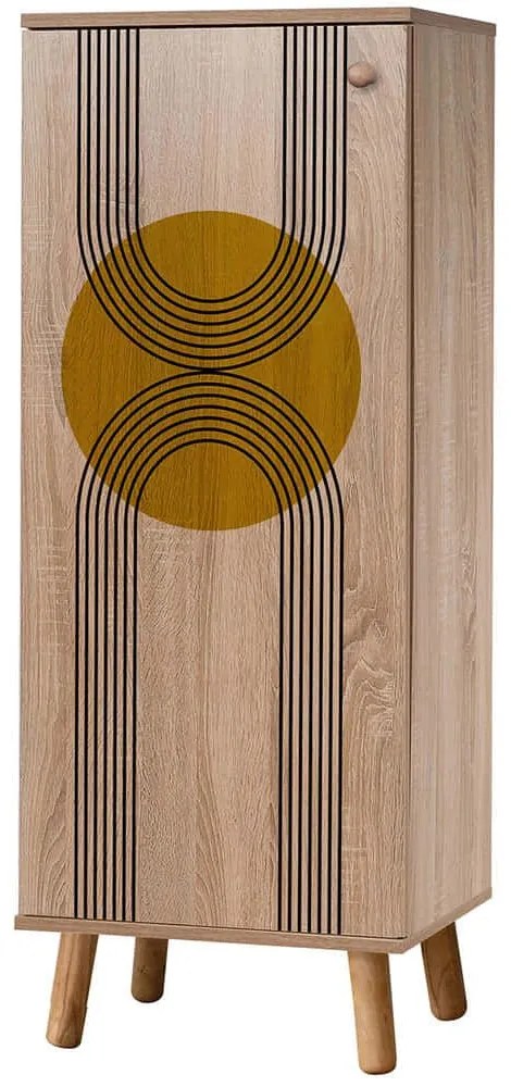 Παπουτσοθήκη Vegas 869VEL8610 50x38x135cm Multi Μοριοσανίδα,Ξύλο