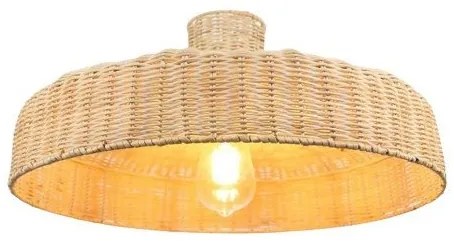 Κρεμαστό Φωτιστικό Οροφής E27 Rattan Φυσικό 124-01344-04 Luma Lighting-124-01344-04-Μπεζ 124-01344-04