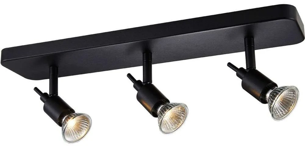 Σποτ Οροφής Τριπλό VK/03078/CE/3/B  44x14,1cm 3xGU10 35W Black VKLed