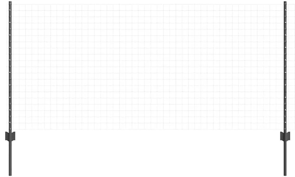 vidaXL Πό posts φράχτη 22 pcs Γκρι 100 cm Ατσάλι