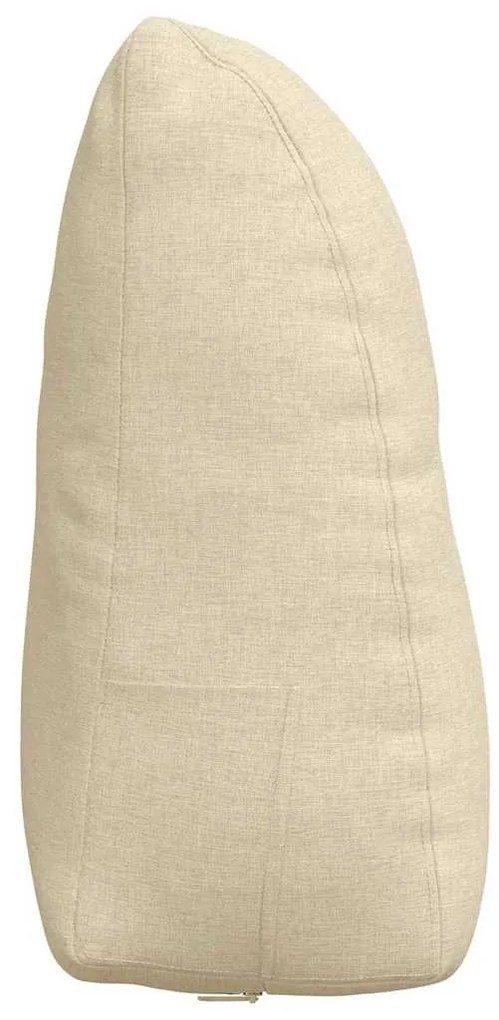 vidaXL Μαξιλάρι Πλάτης Κρεμ 60 x 24 x 50 εκ ύφασμα