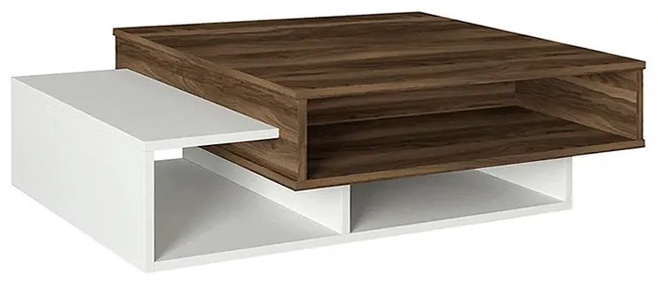 ΤΡΑΠΕΖΑΚΙ ΣΑΛΟΝΙΟΥ TAB MEGAPAP ΧΡΩΜΑ ΛΕΥΚΟ - ΚΑΡΥΔΙ 105X60X32ΕΚ.