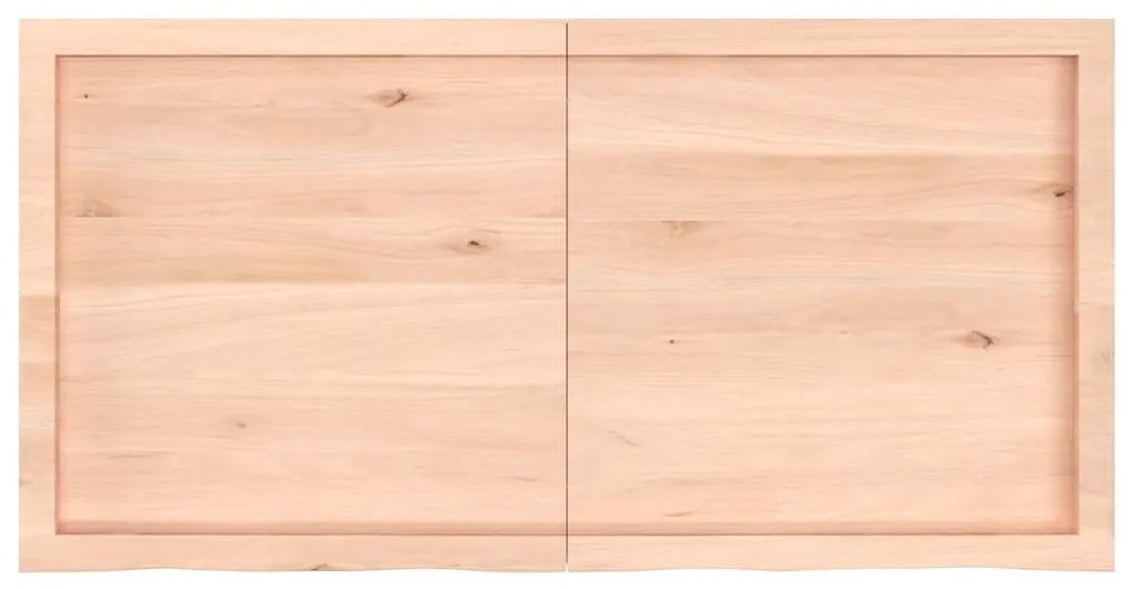 vidaXL Ράφι Τοίχου 120x60x(2-4) εκ. από Ακατέργαστο Μασίφ Ξύλο Δρυός