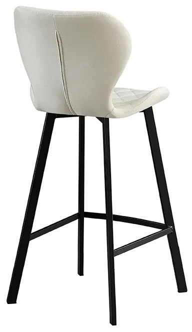 MARTIN OFF WHITE ΥΦΑΣΜΑ(Σ2)73εκ.ΣΚΑΜΠΟ ΜΕΤΑΛΛΙΚΟ