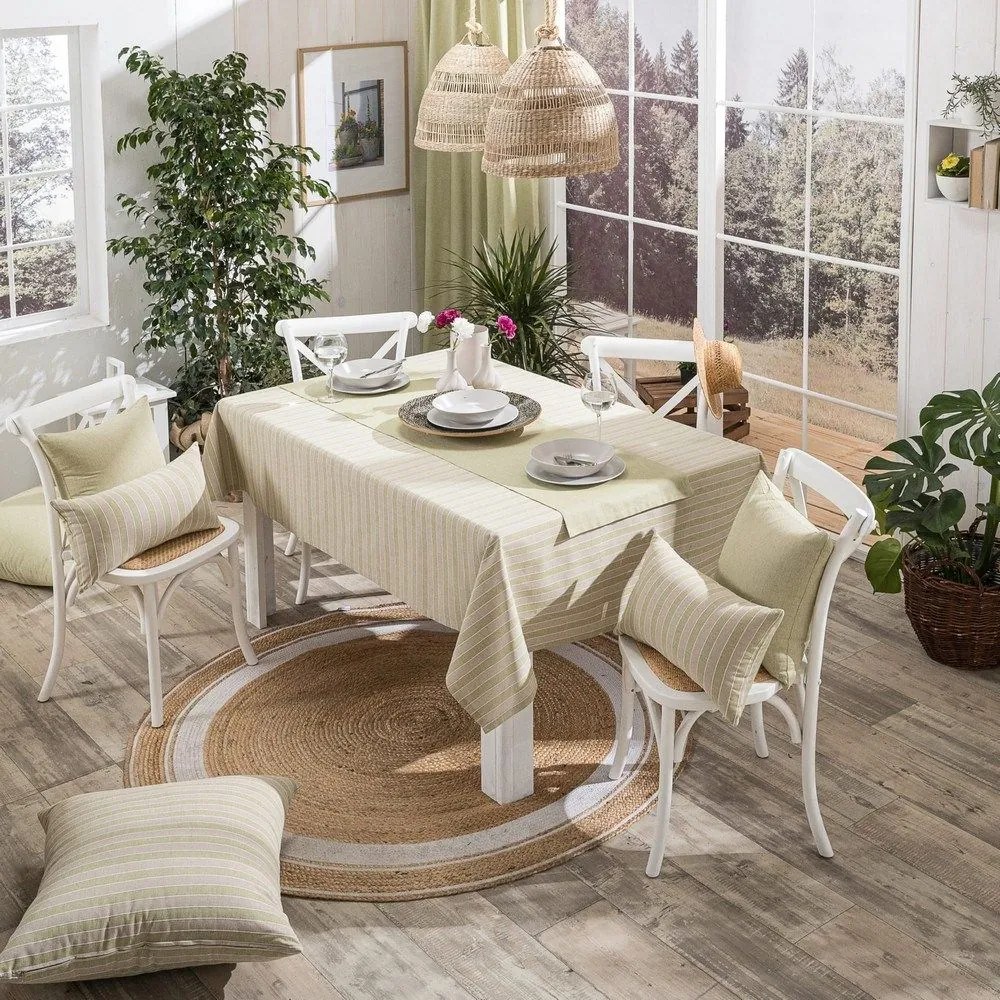 Τραπεζομάντηλο Prado 08 Lime Teoran 135X180cm Cotton-Polyester