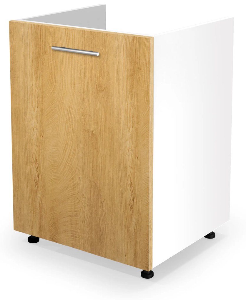 VENTO DK-60/82 sink cabinet, color: white / honey oak DIOMMI V-UA-VENTO-DK-60/82-D.MIODOWY DIOMMI-60-22828