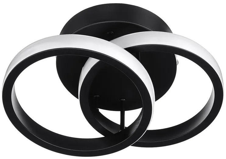 POWERTECH LED φωτιστικό οροφής HLL-0081, 20W, 4000K, 24.5x16.5cm, μαύρο