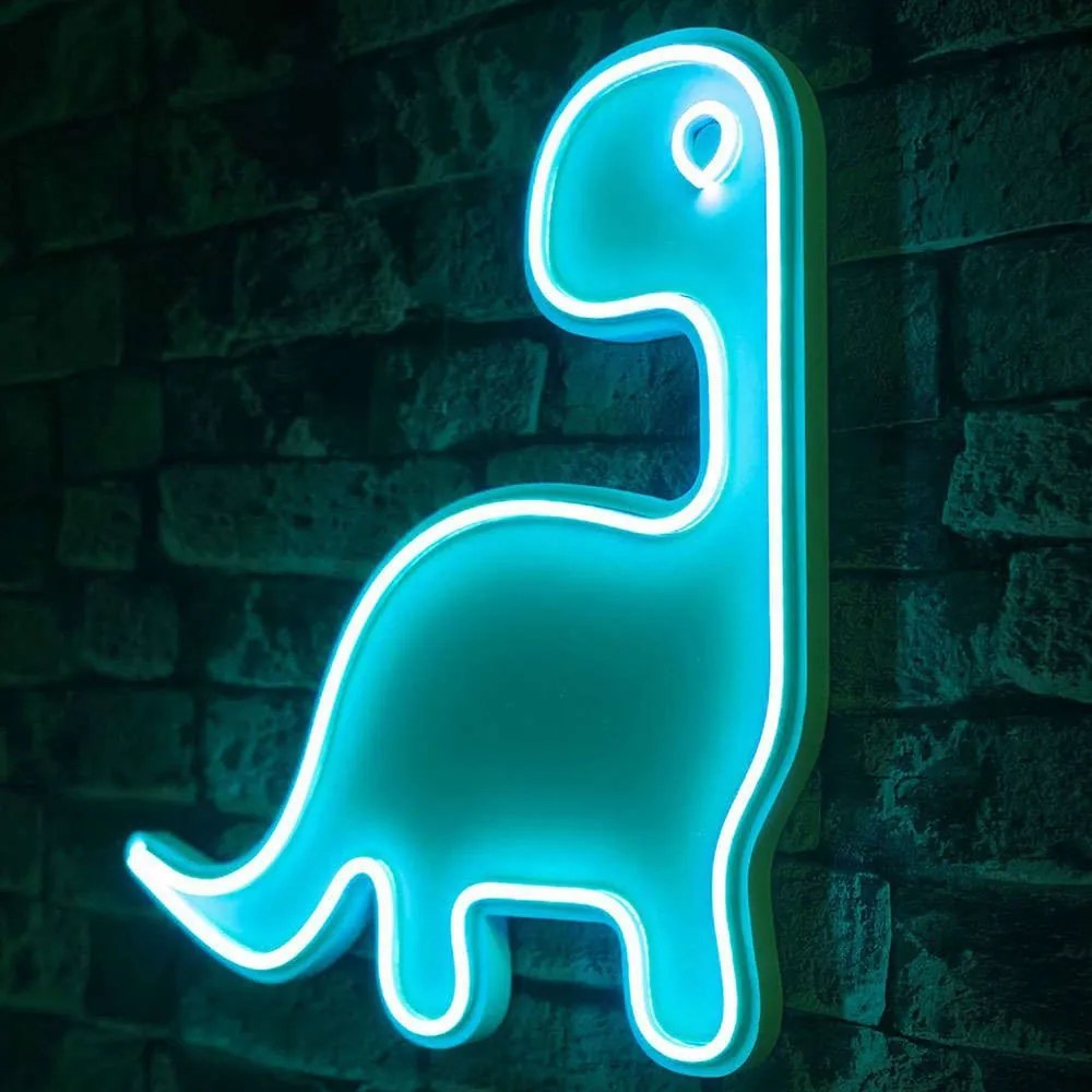 Διακοσμητικό Φωτιστικό Τοίχου Dino The Dinosaur 395NGR2245 40x2x40cm Led 240lm 36W 3400K Blue Wallity