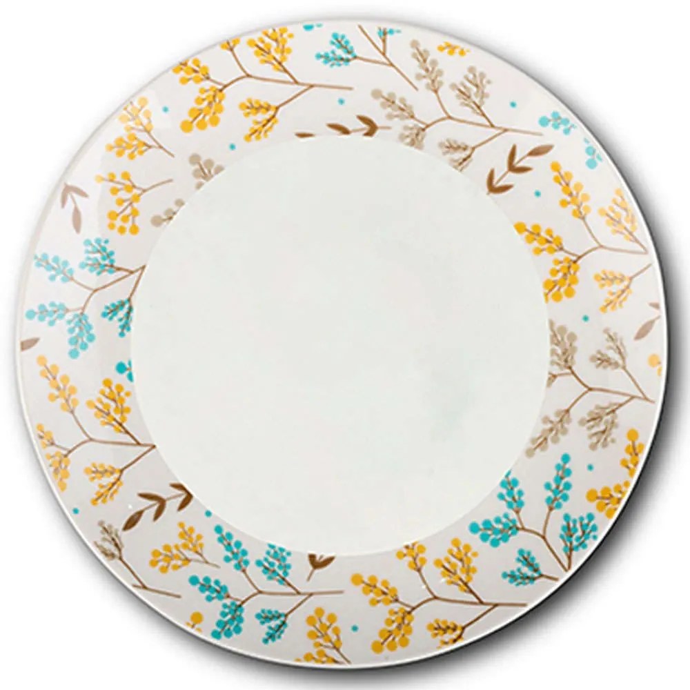 Πιάτο Ρηχό Lydia 10-099-341 Φ27x2,5cm Multi Nava Porcelain