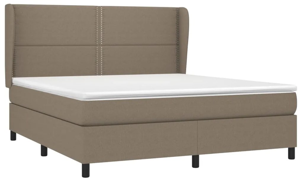 ΚΡΕΒΑΤΙ BOXSPRING ΜΕ ΣΤΡΩΜΑ TAUPE 180X200 ΕΚ. ΥΦΑΣΜΑΤΙΝΟ 3127905