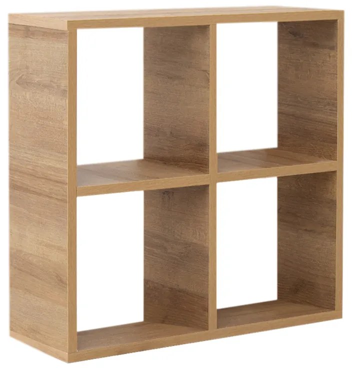 Βιβλιοθήκη Cube Megapap από μελαμίνη χρώμα pine oak 60x23x60εκ.