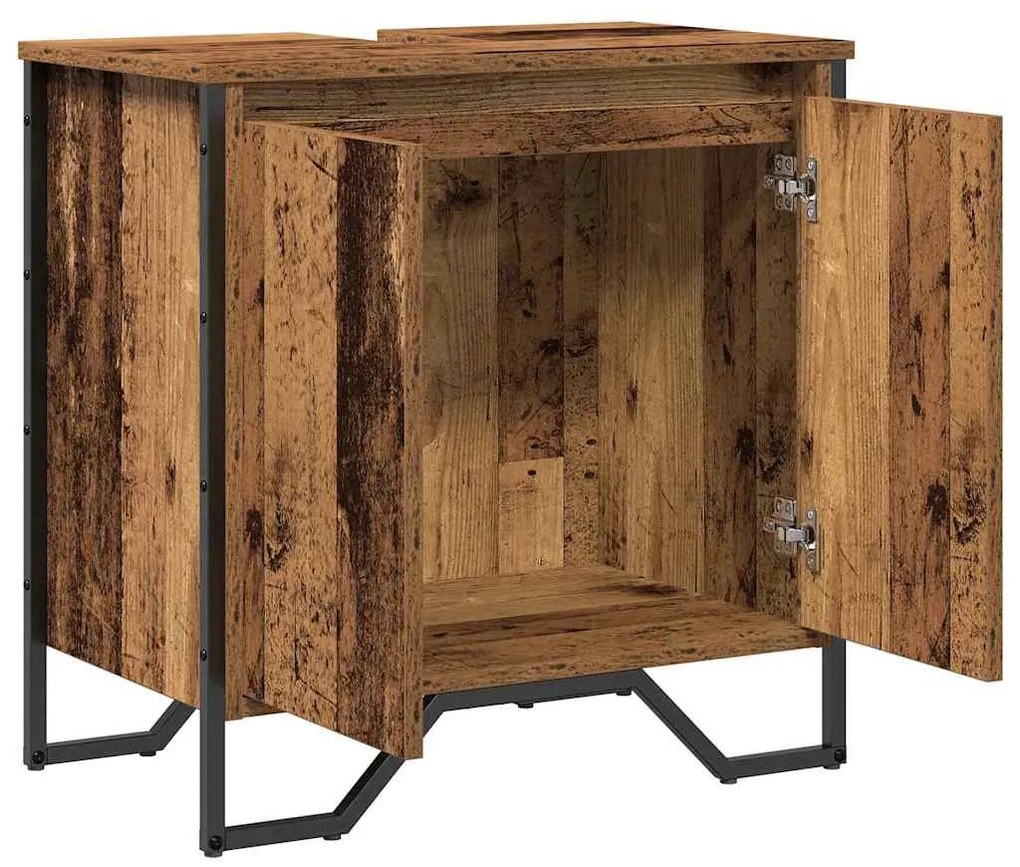 vidaXL Ντουλάπι Νιπτήρα Παλιό Ξύλο 60 x 35 x 60 εκ. Επεξεργασμένο ξύλο