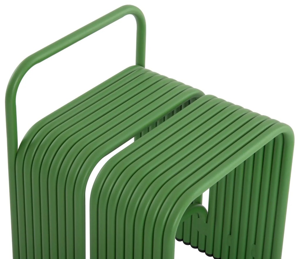 Σκαμπό INTREPID C6326.07 Αλουμινίου Πράσινο 40x38x42,5-55Υεκ. 40x38x55 εκ.