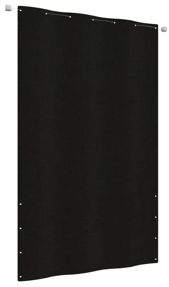 Διαχωριστικό Βεράντας Μαύρο 140 x 240 εκ. Ύφασμα Oxford - Μαύρο