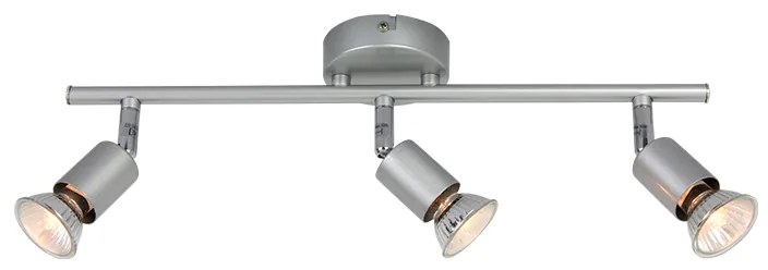Φωτιστικό Σποτ Aca MC634SL3 TRINITY Ασημί (Silver Coloured)