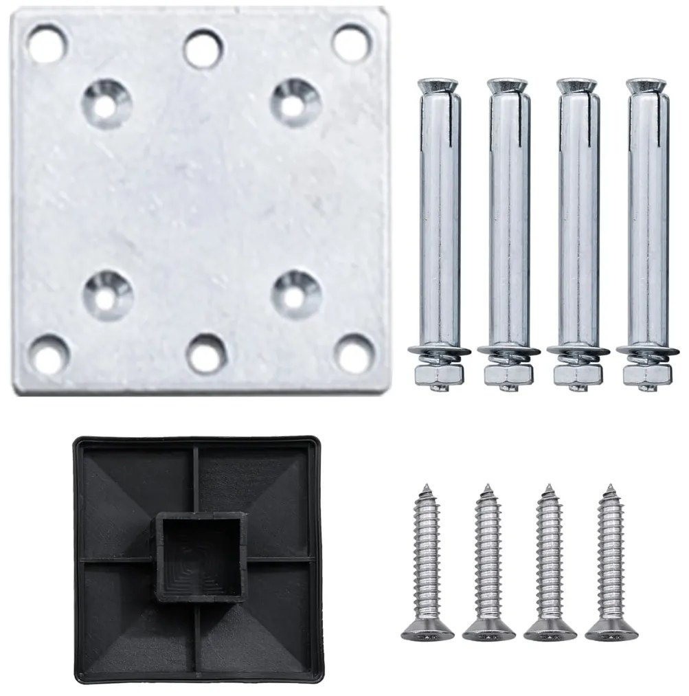 vidaXL Πάνελ Περίφραξης Καφέ 105 x (105-180) εκ. από WPC