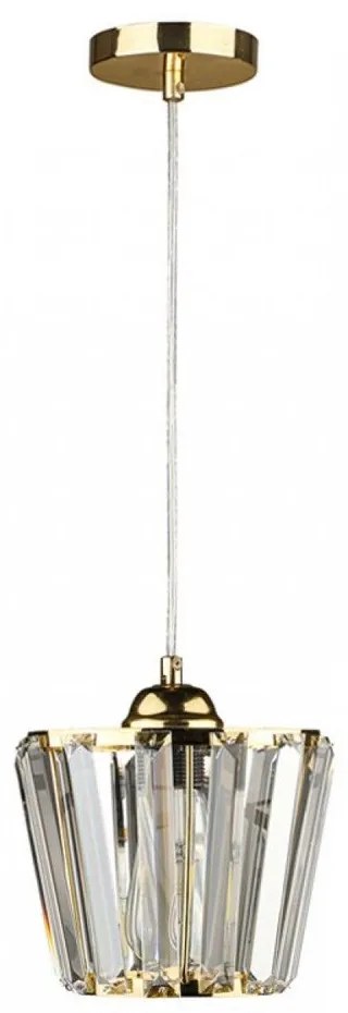 Φωτιστικό Οροφής Neva 216714 E27 20x20x70cm Gold Megapap Glass
