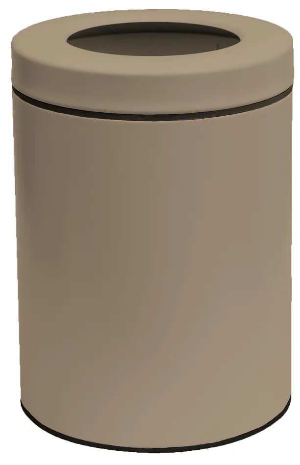 Καλάθι Απορριμμάτων (Φ21x28) Pam &amp; Co 5lt 2128 Beige Matt