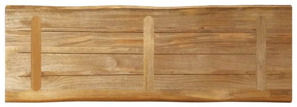 vidaXL Επιφάνεια Τραπεζιού 110x40x2,5 εκ. Live Edge Μασίφ Ξύλο Μάνγκο