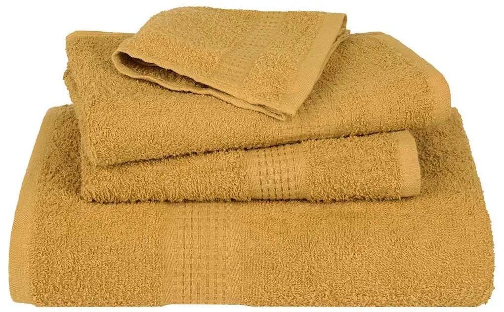 vidaXL Πετσέτες Μπάνιου FROGN 10 τεμ. Χρυσές 70x140 εκ. 360 γρ./μ²