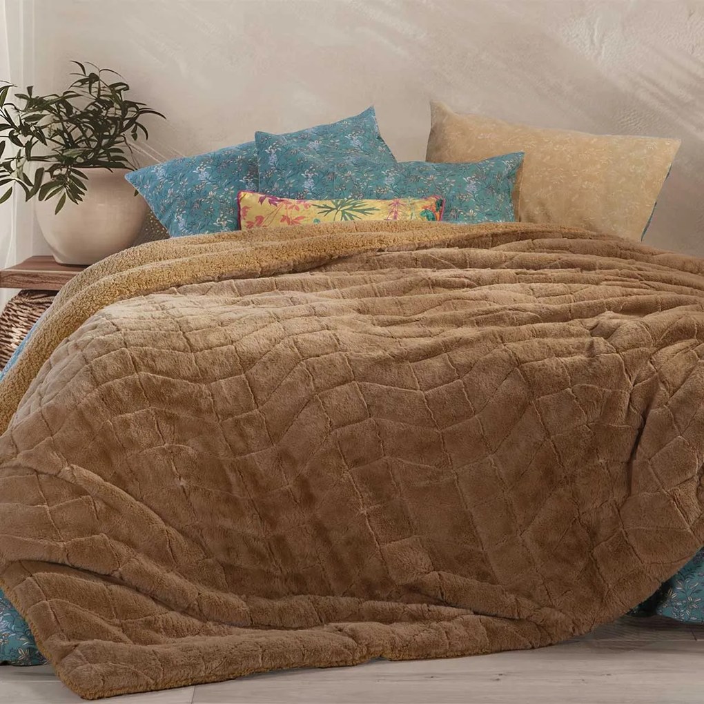 Κουβερτοπάπλωμα Υπέρδιπλο (220x240) Nef-Nef Homeware District Curry