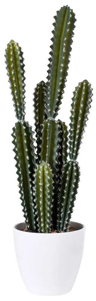 Τεχνητό Φυτό Σε Γλάστρα Cereus Jamacaru Cactus 20095 71cm Green-White Globostar Polyurethane