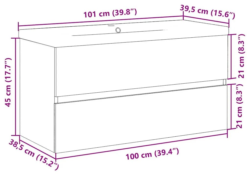 ΝΤΟΥΛΑΠΙ ΜΠΑΝΙΟΥ ΜΕ ΝΙΠΤΗΡΑ ARTISAN ΔΡΥΣ 101X39,5X49 ΕΚ. 3328928