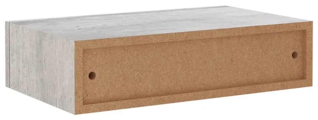 Ράφια Τοίχου Συρτάρια 2 τεμ. Γκρι Σκυρ. 40x23,5x10 εκ από MDF 330252