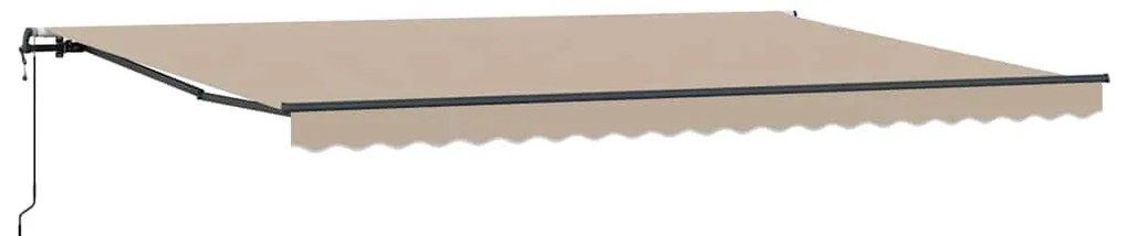 vidaXL Σκηνίτσα Αναδιπλούμενη Μπεζ 500 x 300 εκ Ύφασμα και αλουμίνιο