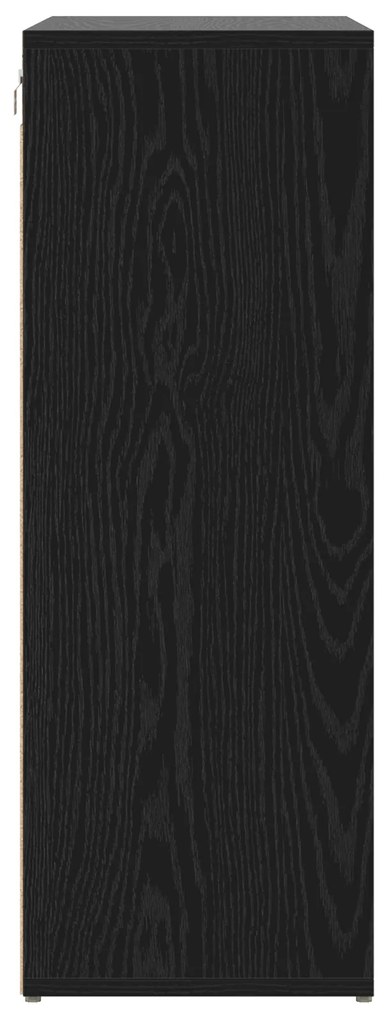 vidaXL Ντουλάπα Παπουτσιών Μαύρη δρυς 103x30x51 εκ Επεξεργασμένο ξύλο