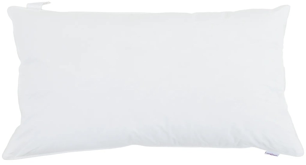 vidaXL Μαξιλάρι με μαξιλάρι Λευκό 40 x 80 εκ. 130gsm 100% βαμβάκι