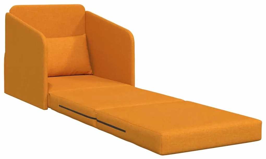 vidaXL Κρεβάτι καναπές Σκούρο κίτρινο 65 x 80 x 83 εκ. ύφασμα
