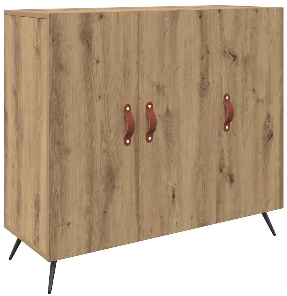 vidaXL Πλαϊνό γραφείο Artisan Oak 89,5 x 34 x 80 εκ.