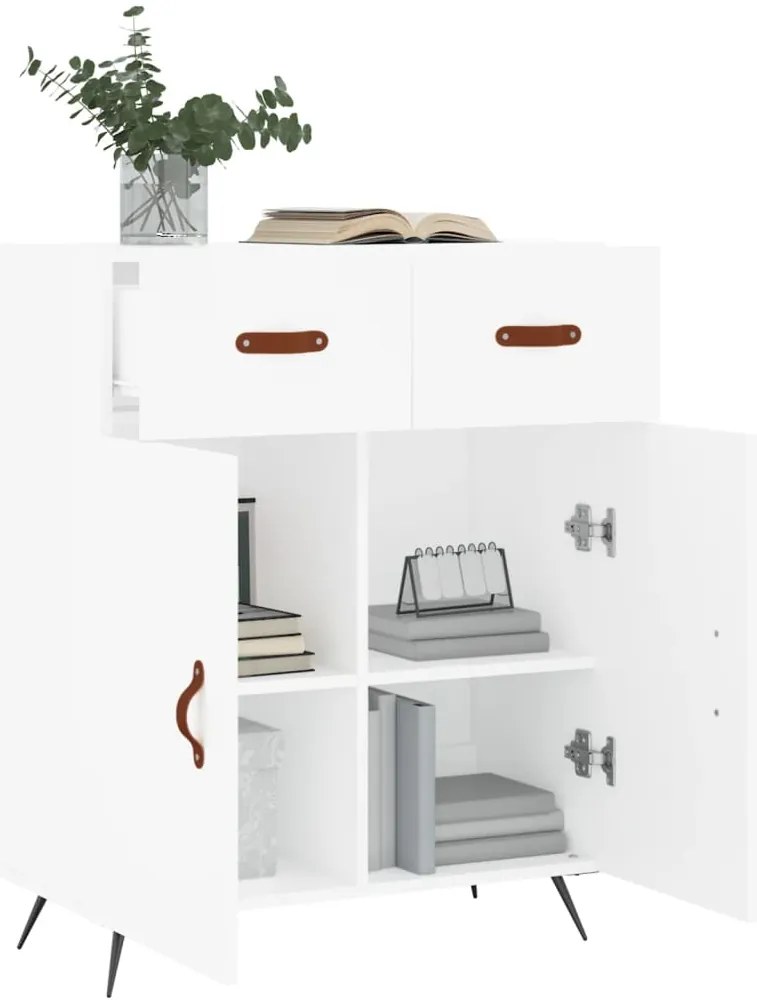 vidaXL Ντουλάπι Λευκό 69,5 x 34 x 90 εκ. από Επεξεργασμένο Ξύλο