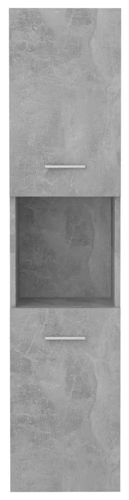 Στήλη Μπάνιου Γκρι Σκυροδέματος 30x30x130 εκ. από Μοριοσανίδα - Γκρι