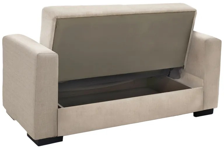 Σετ σαλονιού 2τεμ Vox pakoworld ύφασμα σε κρεμ απόχρωση