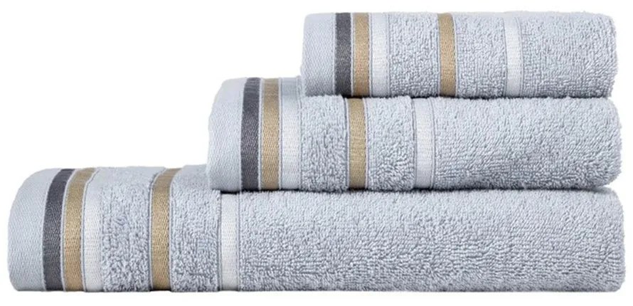 Πετσέτες Embrace (Σετ 3τμχ) Light Grey Nima Σετ Πετσέτες 70x140cm 100% Cotton