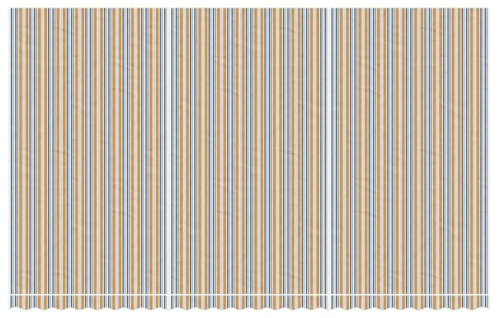 vidaXL Τεντόπανο Ανταλλακτικό Ριγέ Πολύχρωμο 6 x 3,5 μ.