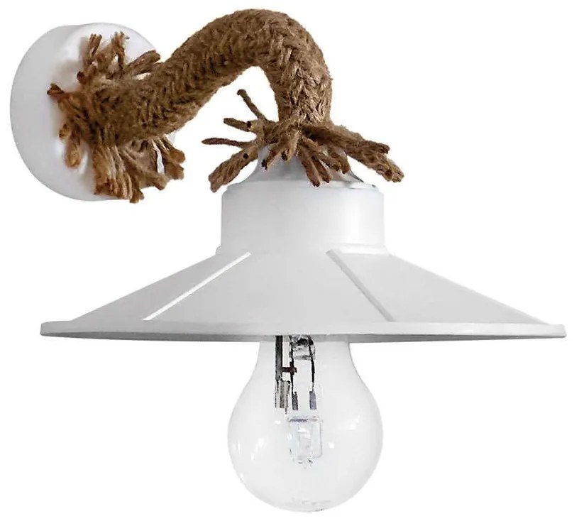 Φωτιστικό Τοίχου - Απλίκα UT-161ΑΡ Rope UT-White 31-0997 Heronia Rope, Metal