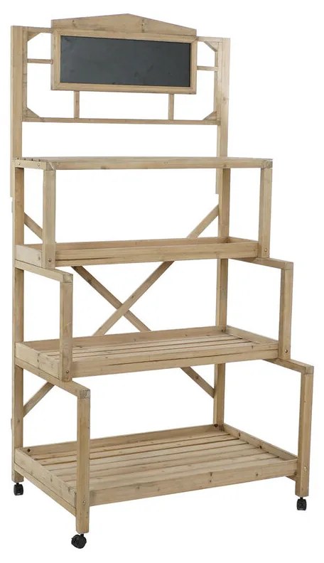 Ράφια Home ESPRIT Μαύρο Σχιστόλιθος ξύλο ελάτου 98 x 68 x 192 cm