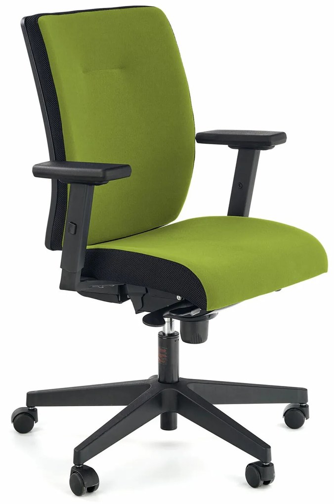 Καρέκλα γραφείου Houston 1683, Πράσινο, Μαύρο, 93x68x65cm, 17 kg, Με ρόδες, Με μπράτσα, Μηχανισμός καρέκλας: Τύπου Synchro | Epipla1.gr