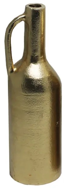 BOTTLE 30,5 ΒΑΖΟ ΑΛΟΥΜΙΝΙΟ ΧΡΥΣΟ ANTIQUE D10xH30,5cm - 027941