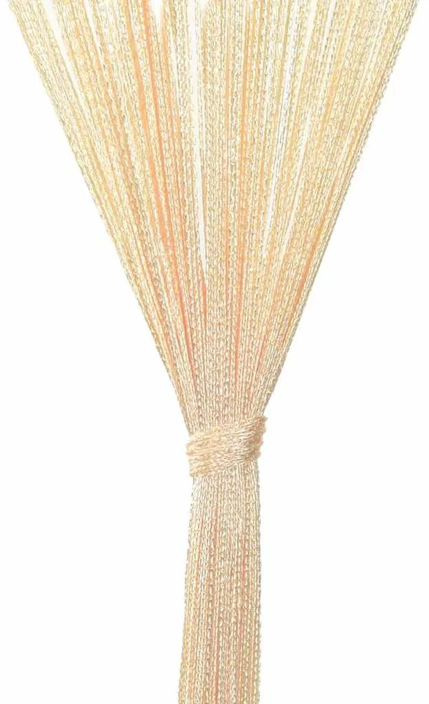 vidaXL Κουρτίνες με Κρόσσια 2 τεμ. Κρεμ 100 x 250 εκ.